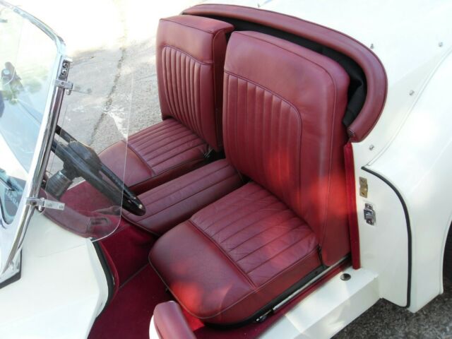 1955 White Jaguar XK Convertible