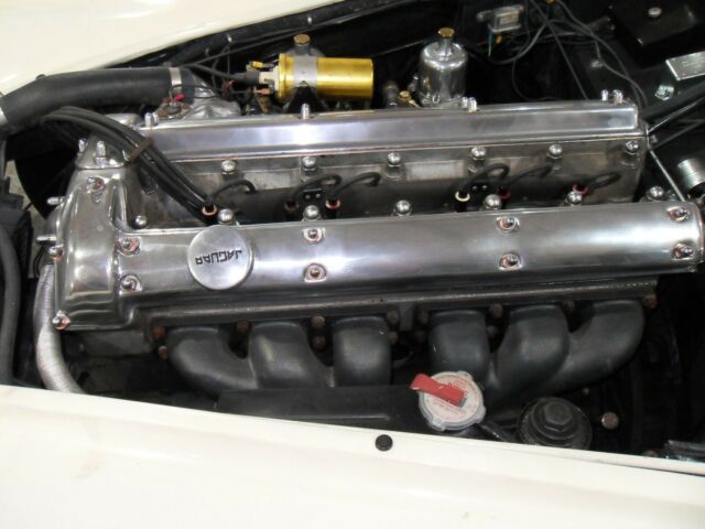 1955 White Jaguar XK Convertible