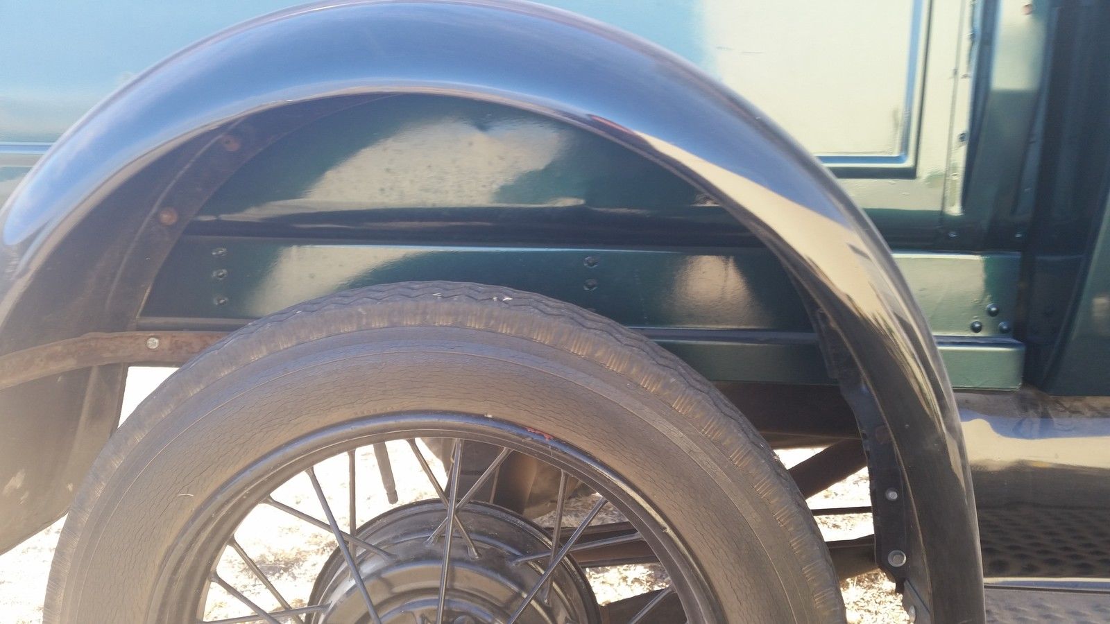 1929 Vagabond Green and Black Ford Model A