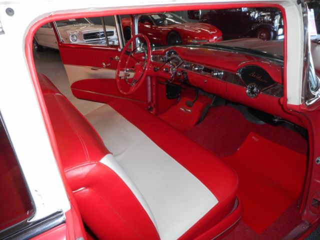 1956 Red/Cream Chevrolet Bel Air/150/210 Coupe