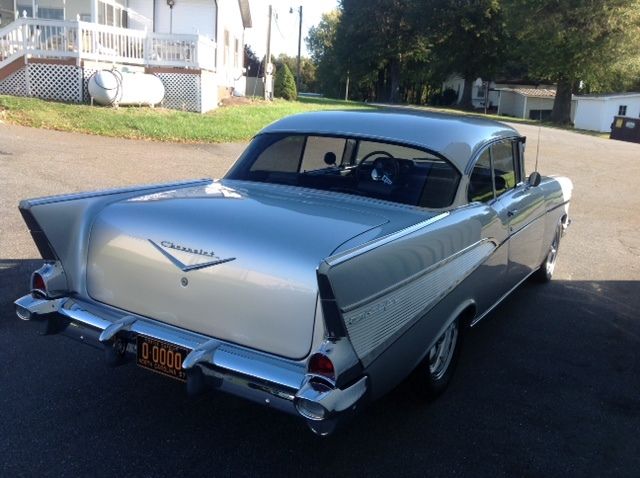 1957 Silver Chevrolet Bel Air/150/210 2 Door Hard Top