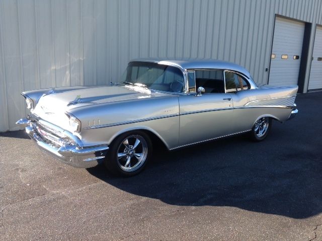 1957 Silver Chevrolet Bel Air/150/210 2 Door Hard Top