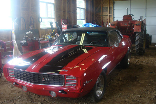 1969 Red Chevrolet Camaro Coupe