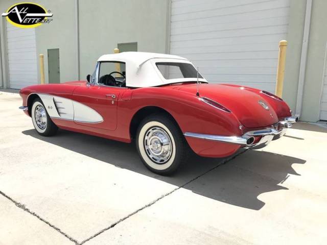 1959 Red Chevrolet Corvette Convertible