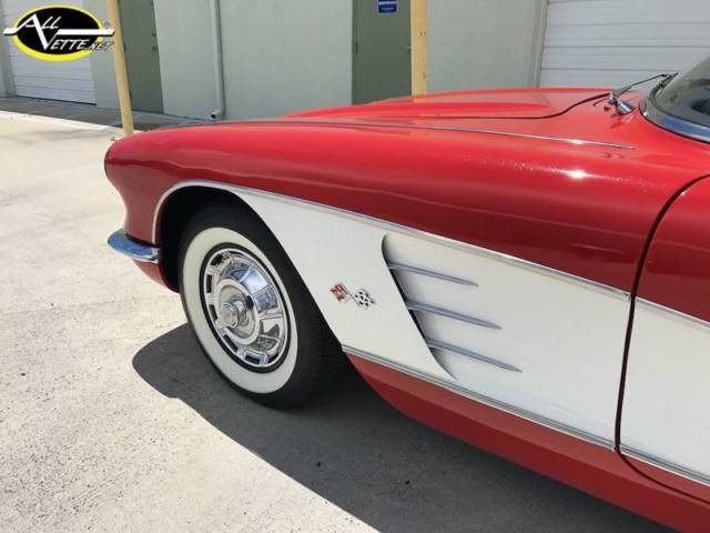 1959 Red Chevrolet Corvette Convertible