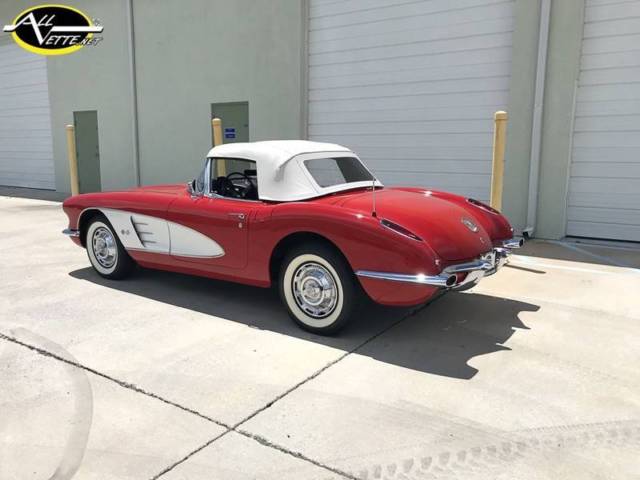 1959 Red Chevrolet Corvette Convertible