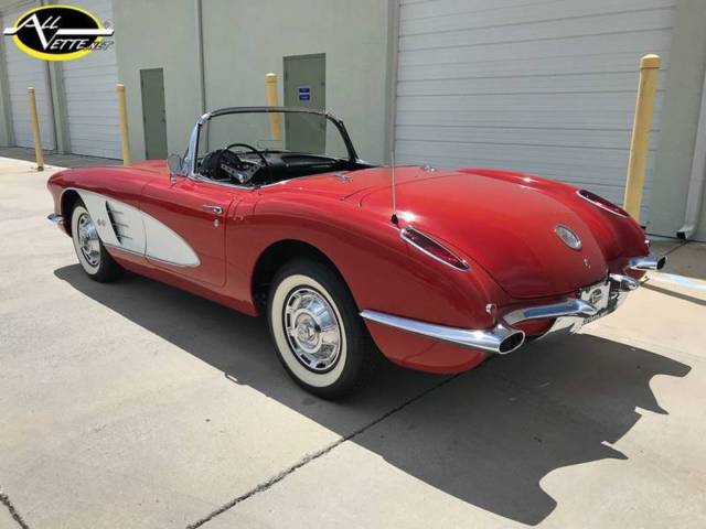 1959 Red Chevrolet Corvette Convertible