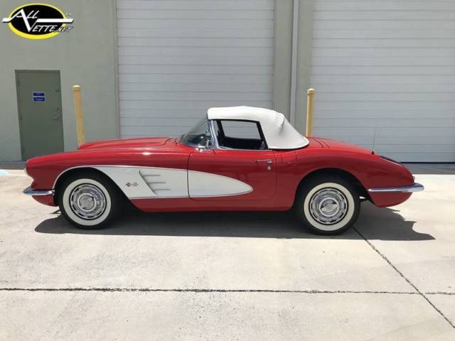 1959 Red Chevrolet Corvette Convertible