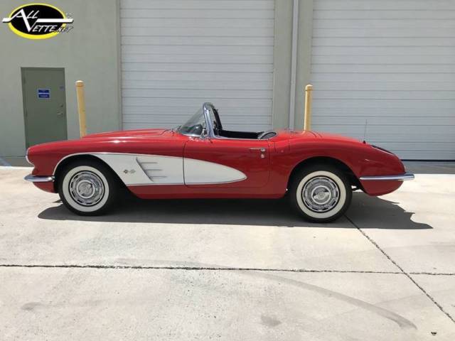 1959 Red Chevrolet Corvette Convertible