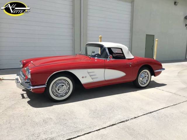 1959 Red Chevrolet Corvette Convertible