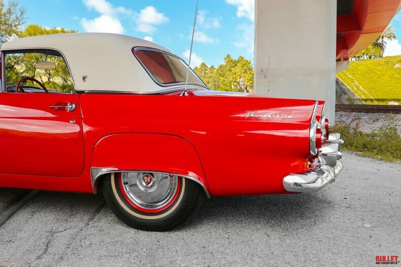 1955 Red Ford Thunderbird