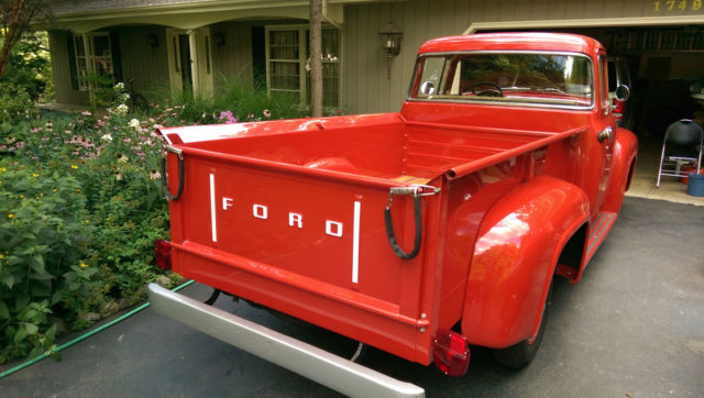 1956 Red Ford F-100 Pickup (Truck)