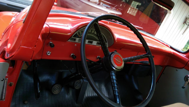 1956 Red Ford F-100 Pickup (Truck)