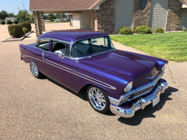 1956 Blue Chevrolet Bel Air/150/210 Sedan