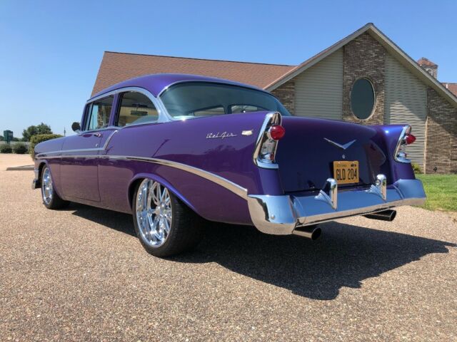 1956 Blue Chevrolet Bel Air/150/210 Sedan