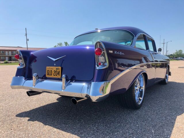 1956 Blue Chevrolet Bel Air/150/210 Sedan
