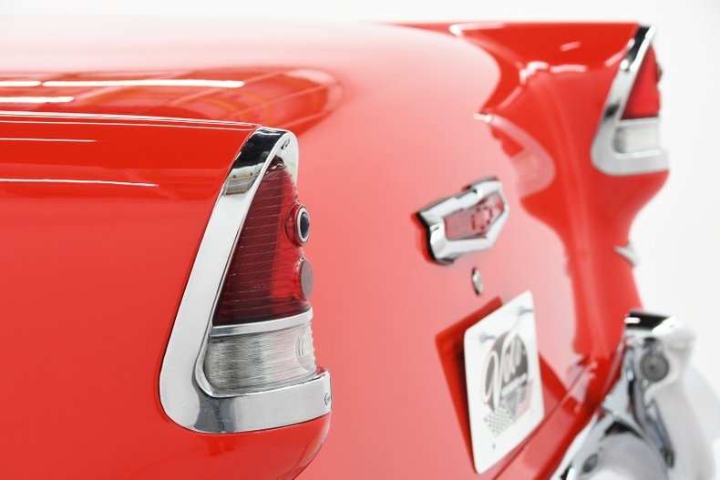 1955 Red Chevrolet Bel Air/150/210 Hardtop