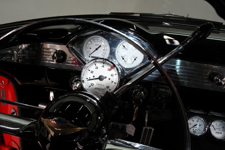 1955 Red Chevrolet Bel Air/150/210 Hardtop