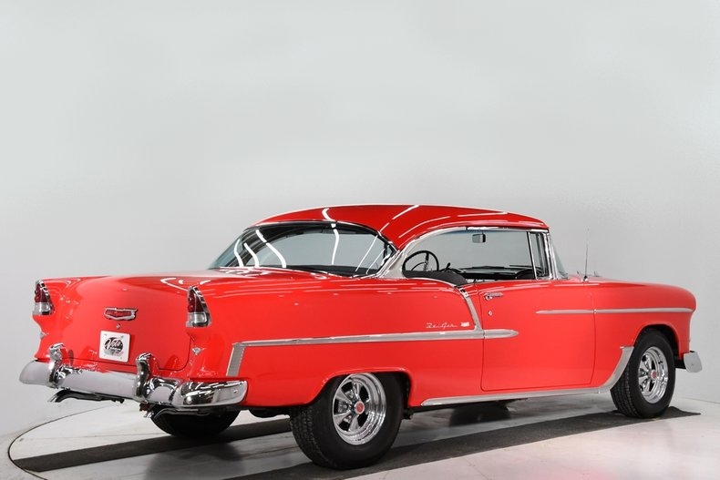 1955 Red Chevrolet Bel Air/150/210 Hardtop