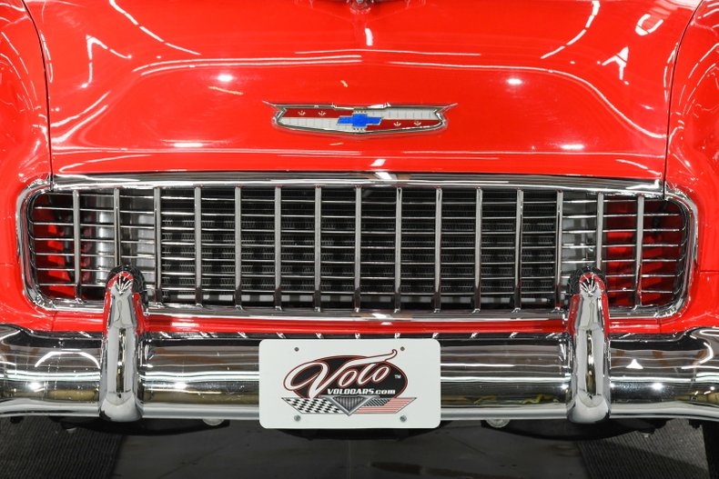 1955 Red Chevrolet Bel Air/150/210 Hardtop