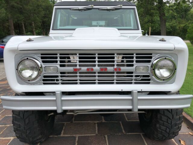 1974 White Ford Bronco Convertible