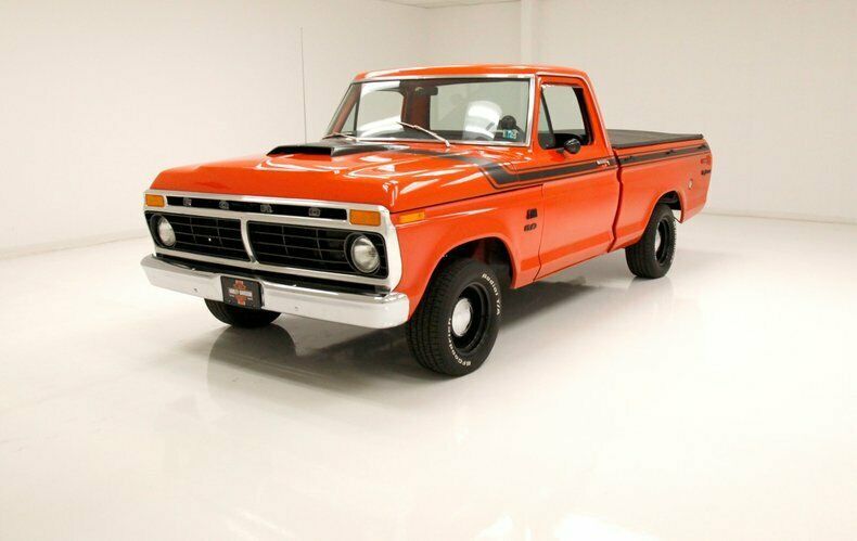 1975 Orange Ford F-100 Pickup Pickup (Truck)