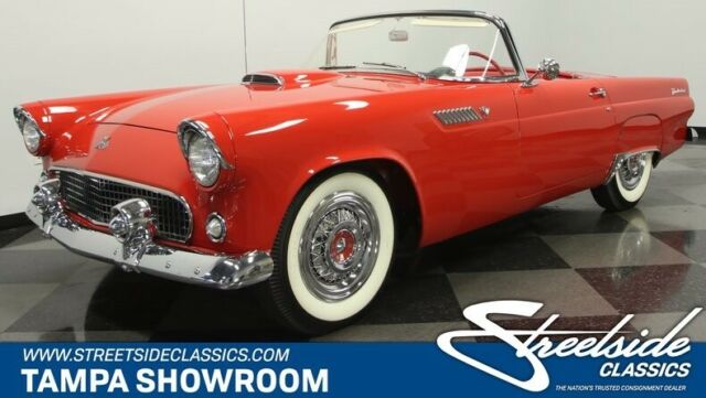 1955 Red Ford Thunderbird Convertible