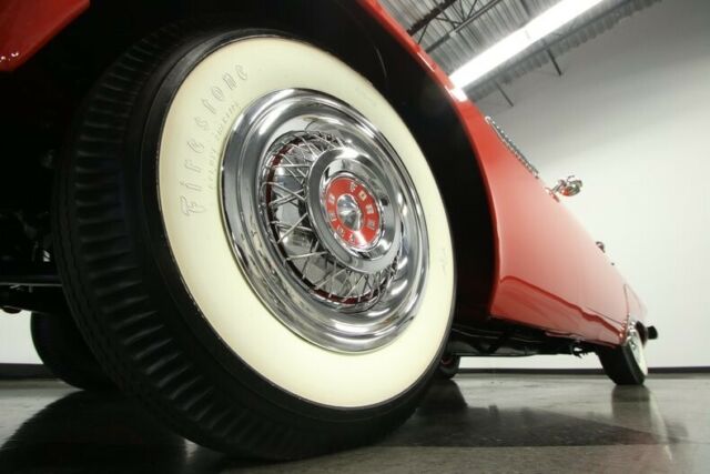 1955 Red Ford Thunderbird Convertible