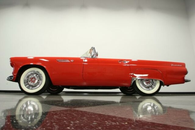 1955 Red Ford Thunderbird Convertible