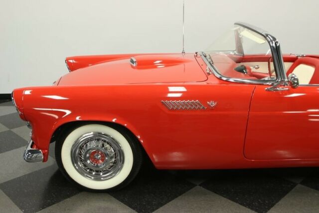1955 Red Ford Thunderbird Convertible