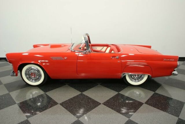 1955 Red Ford Thunderbird Convertible