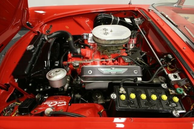 1955 Red Ford Thunderbird Convertible