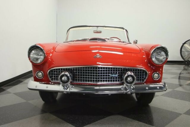 1955 Red Ford Thunderbird Convertible