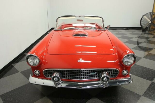 1955 Red Ford Thunderbird Convertible