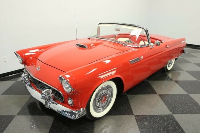 1955 Red Ford Thunderbird Convertible