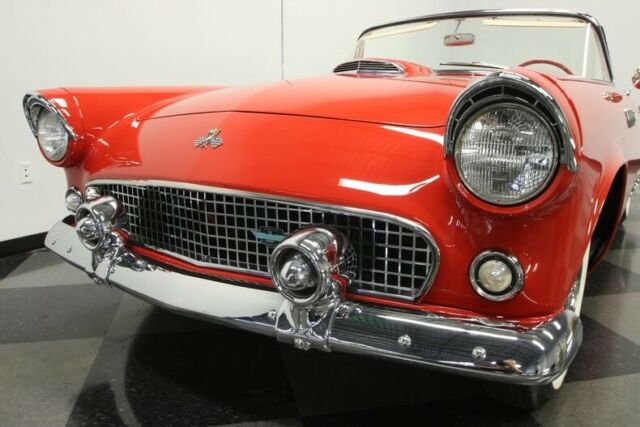 1955 Red Ford Thunderbird Convertible