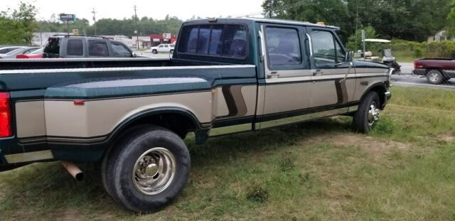 1993 Green Ford F-350 Crew Cab Pickup
