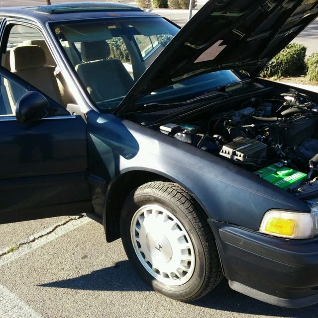 1991 Blue Honda Accord Sedan