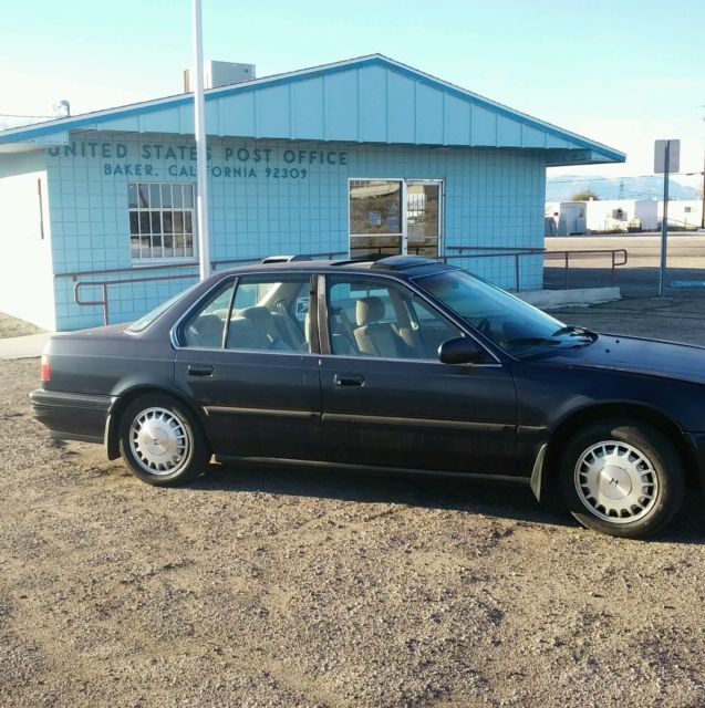 1991 Blue Honda Accord Sedan