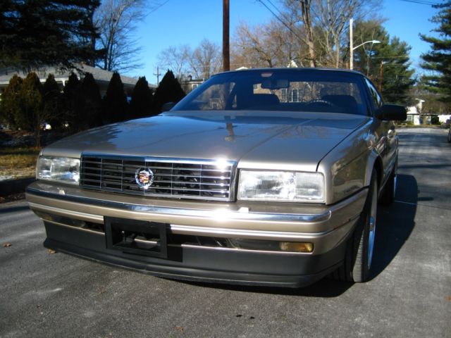 1993 Metallic Beige Cadillac Allante Convertible w/Hardtop