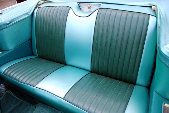 1959 Turquoise & White Ford Galaxie Convertible