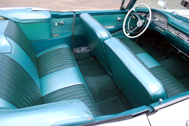 1959 Turquoise & White Ford Galaxie Convertible