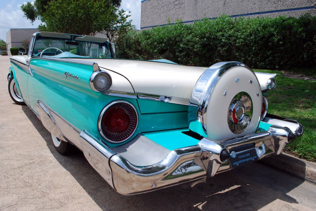 1959 Turquoise & White Ford Galaxie Convertible