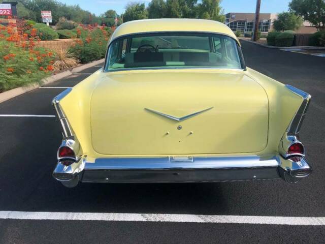1957 Yellow Chevrolet Bel Air/150/210 Coupe