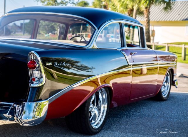 1956 Copper and Black Chevrolet Bel Air/150/210 Sedan