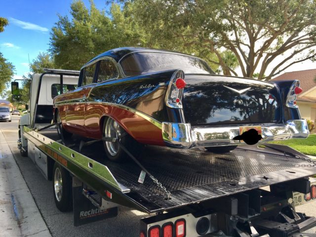 1956 Copper and Black Chevrolet Bel Air/150/210 Sedan