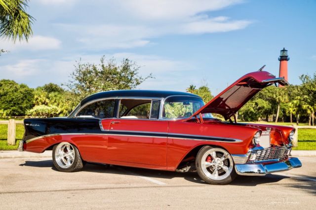 1956 Copper and Black Chevrolet Bel Air/150/210 Sedan