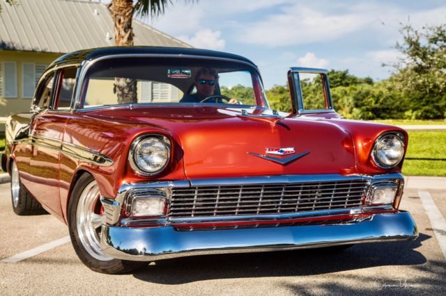 1956 Copper and Black Chevrolet Bel Air/150/210 Sedan