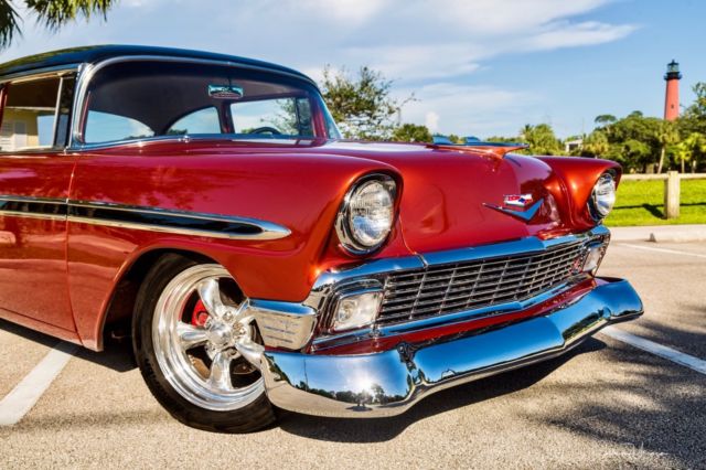 1956 Copper and Black Chevrolet Bel Air/150/210 Sedan