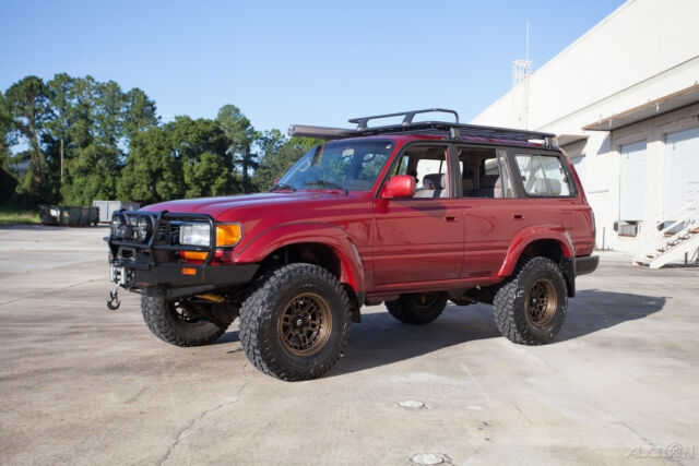 1992 Red Toyota Land Cruiser SUV
